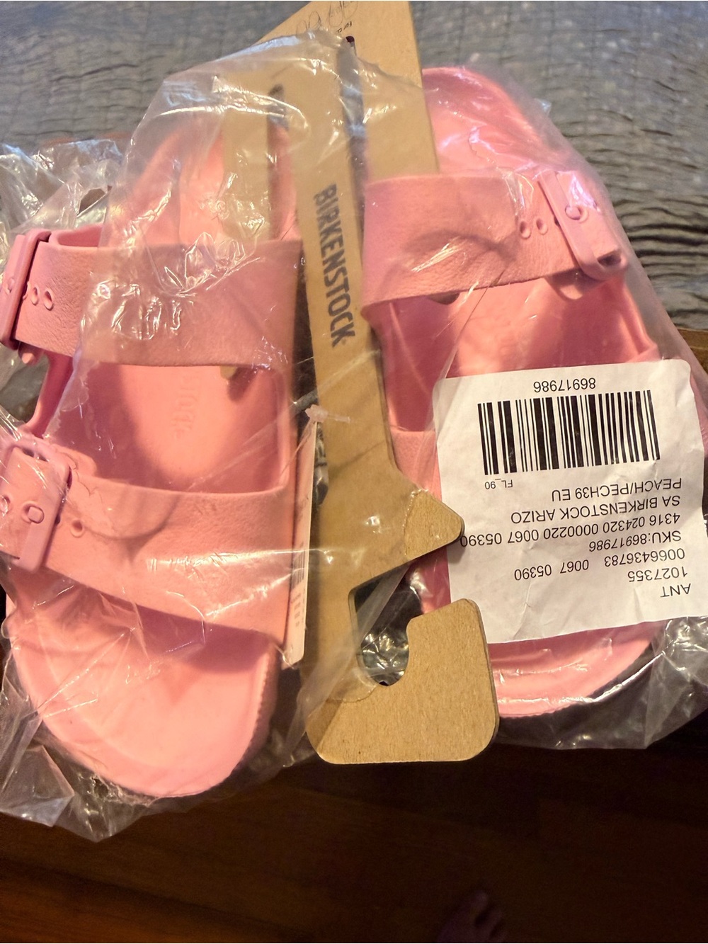 Birkenstock Pink Two-Strap Adjustable Sandals NWT